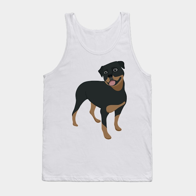 Rottweiler Dog Tank Top by yellowkats